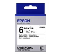 Epson LK-2WBN cinta negro sobre blanco 6 mm (original)