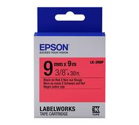 Epson LK-3RBP cinta negro sobre rojo pastel 9 mm (original)