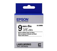 Epson LK-3WBN cinta negro sobre blanco 9 mm (original)