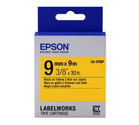 Epson LK-3YBP cinta negro sobre amarillo pastel 9 mm (original)
