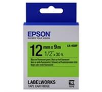 Epson LK-4GBF Cinta negro sobre verde fluorescente 12mm (C53S654018)
