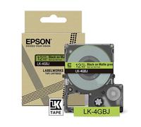 Epson LK-4GBJ cinta mate negra sobre verde 12 mm (original)