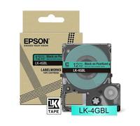 Epson LK-4GBL Cinta negra sobre verde 12 mm (original)
