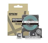 Epson LK-4TWJ cinta mate blanca sobre transparente 12mm