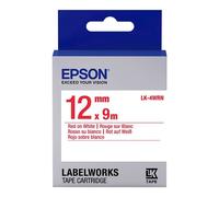 Epson LK-4WRN cinta rojo sobre blanco 12 mm (original)