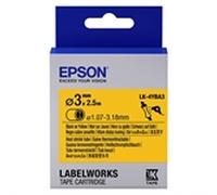 Epson LK-4YBA3 Cinta termoretráctil negro sobre amarillo 3mm (C53S654905)