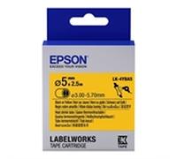 Epson LK-4YBA5 Cinta termoretráctil negro sobre amarillo 5mm (C53S654906)