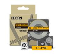 Epson LK-4YBJ cinta mate negro sobre amarillo 12 mm (original)