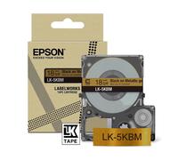 Epson LK-5KBM cinta negra sobre oro metalizado 18 mm (original)