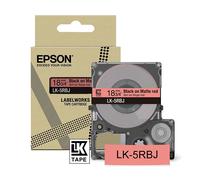 Epson LK-5RBJ cinta mate negro sobre rojo 18mm