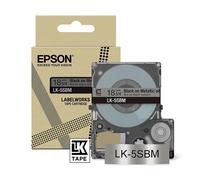 Epson LK-5SBM Cinta negra sobre plata metalizada 18 mm (original)