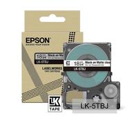 Epson LK-5TBJ cinta mate negra sobre transparente 18 mm (original)