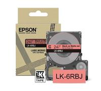 Epson LK-6RBJ cinta mate negro sobre rojo 24mm