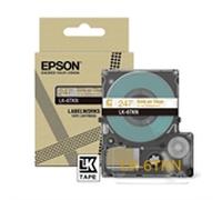 Epson LK-6TKN cinta dorada sobre metalizado transparente 24mm