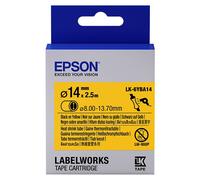Epson LK-6YBA14 cinta termoretractil negro sobre amarillo 14 mm (original)