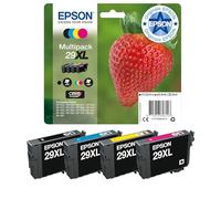Epson Multipack 29XL Strawberry, cartuchos de tinta originales XL de alto rendimiento, 4 colores negro, cian, magenta, amarillo