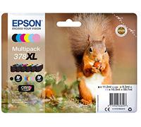 Epson Multipack 6-colours 378XL Claria Photo HD Ink - Cartucho de tinta para impresoras (Original, Tinta a base de pigmentos, Negro, Cian, Cian claro, Magenta claro, Magenta, Amarillo, Epson, Expression Photo XP-8500, XP-8505, 6 pieza(s))