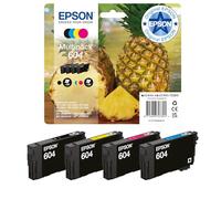 Epson 604 cartucho de tinta 4 pieza(s) Original Rendimiento estándar Negro, Cian, Magenta, Amarillo