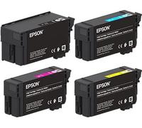 Epson Multipack de Cartuchos de Tinta Originales T40 T40D1 Negro XL 80ml + T40C2, T40C3, T40C4 XD2 Cian, Magenta, Amarillo Estándar 26ml para SureColor SC-T2100 SC-T3100 SC-T5100