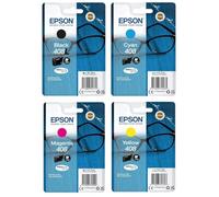 Epson Original 408L Negro (XL) + 408 Cian, Magenta, Amarillo (Estándar), Multipack Workforce Pro WF-C4310DW, WF-C4810DTWF
