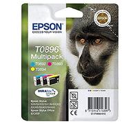 Epson Original Durabrite T0896 Monkey Multipack - Cartuchos de tinta válido para los modelos Stylus y Stylus Office SX415, SX410, SX405, BX300F y otros, Ya disponible en Amazon Dash Replenishment