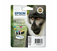 Epson Original Durabrite T0896 Monkey Multipack - Cartuchos de tinta válido para los modelos Stylus y Stylus Office SX415, SX410, SX405, BX300F y otros, Ya disponible en Amazon Dash Replenishment