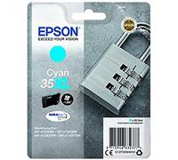 Epson padlock singlepack cyan 35xl durabrite ultra ink