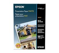 Epson Papel de presentación mate, 27 libras, mate, 11 x 17, 100 hojas/paquete