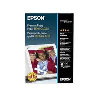 Epson Papel fotográfico premium SEMI-GLOSS (S041982) | El papel de alto brillo y pesado crea fotos duraderas, resistentes a las manchas y al agua para álbumes y marcos