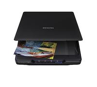 Epson Perfection V39 II - Escáner Plano de Fotos y Documentos a Color con resolución óptica de 4800 PPP, escaneo a la Nube, alimentación USB y Tapa extraíble de Gran Altura