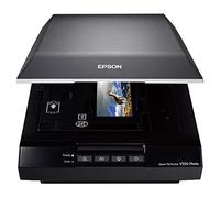 Epson Perfection V550 Photo - Escáner fotográfico (USB 2.0, 6400 dpi, 48 bit), Color Negro