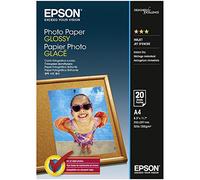 Epson Photo Paper Glossy A4 - Papel fotográfico brillante, brillante, 20 hojas