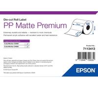 Labels, Epson, Plástico, PP Matte Label Premium, Anchura: 76 mm, Altura: 51 mm, Diámetro: 95 mm, Diámetro del núcleo: 40 mm