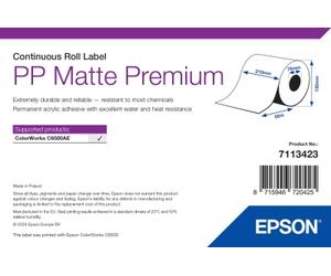 Epson PP Matte Label Premium, Rollo continuo, 210mm x 55m
