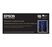 Epson - Rollo de Premium Canvas Satin, 17"" x 12.2m, 350g/m²