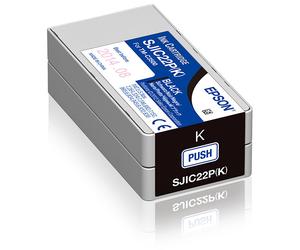 Epson sjic22p(k): ink cartridge for colorworks c3500 (black)