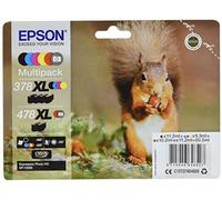 Epson squirrel multipack 6-colours 378xl / 478xl claria photo hd ink