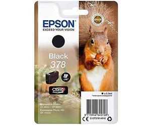 Epson squirrel singlepack black 378 claria photo hd ink