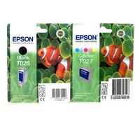 Epson T026+ T027 Original Negro+Color Epson Stylus Photo 810/830/ 830U/925/935