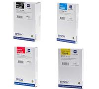 Epson T04A1, T04A2, T04A3, T04A4 XXL Cartuchos de Tinta Originales Negro, Cian, Amarillo, Magenta Multipack para Workforce-Pro WF-C8190, WF-C8610, WF-C8690