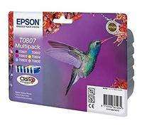 Epson T0807 Multipack - Print Cartridge - 1 x Black, Yellow, Cyan, Magenta, Light Magenta, Light Cyan