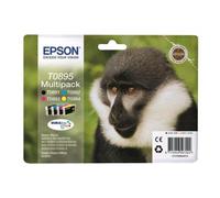 EPSON T0895 C13T08954010 CIAN MAGENTA AMARILLO NEGRO TINTA - 520 COLOR PAGES PARA STYLUS S21