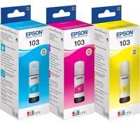 EPSON T103/3PACK Cartucho Tinta Original Ecotank 103, Multípack 3 Colores