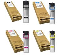 Epson T11D140 (T11D1) - Cartuchos de tinta originales (69,9 ml, T11C2, T11C3, T11C4, cian, magenta, amarillo, color estándar (23 ml), Workforce-Pro WF-C5390, Workforce-Pro WF-C5390DW, WF-C5890