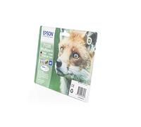 Epson T1285 C13T12854010 - Juego de 4 cartuchos de tinta, color negro, cian, magenta, amarillo, 1 x 5,90 ml y 3 x 3 ml