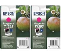 Epson T1293 - Cartucho de Tinta Stylus SX420W/SX525WD/SX620FW, 330 páginas, Color Magenta (Paquete de 2)