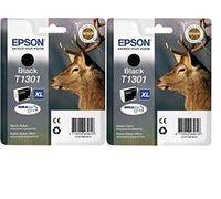 Epson T1301x2 - Pack 2 x cartuchos de tinta, color negro