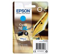 Cartucho De Tinta Epson 16 Xl 6,5 Ml Cian, paquete estándar, XL válido para los modelos WF-2010W, WF-2510WF, WF-2520NF, WF-2530WF, WF-2540WF y otros