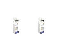 Epson T6641 - Cartucho, 70 ml, Color Negro válido para los Modelos L555, L355, ET-4550, ET-4500, ET-2550, ET-2500, ET-16500, ET-14000 y Otros (Paquete de 2)