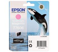 Epson T7606 Killer Whale Vivid Light Standard Capacity Magenta Ink Cartridge 26m